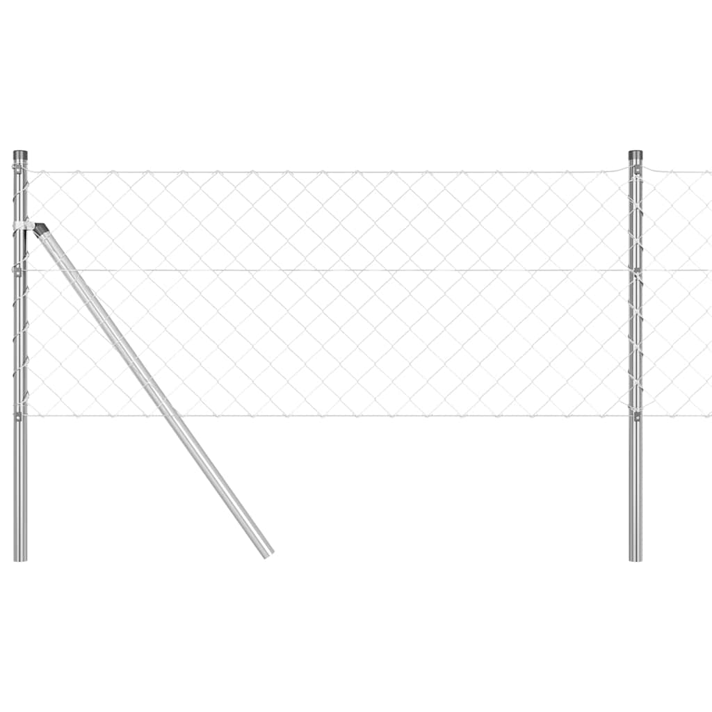 Stup za ogradu Srebrno 10 x 0,4 m (mreža 60 x 60 mm) Čelik