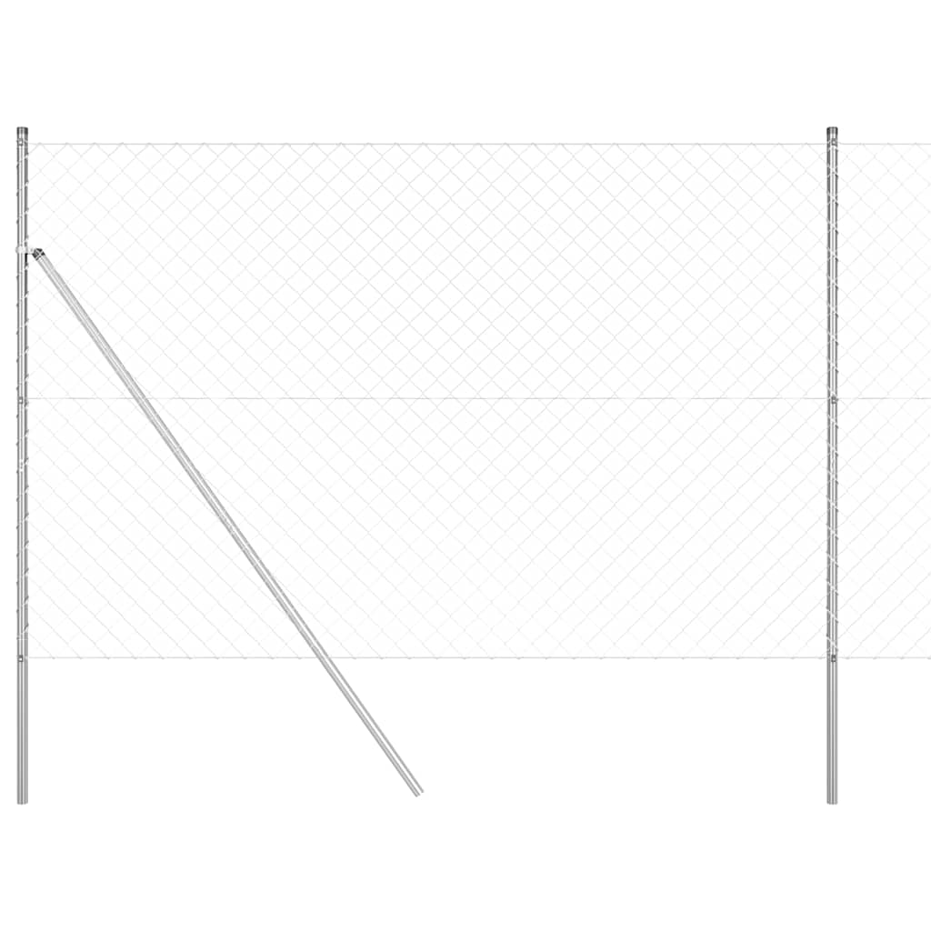 Stup za ogradu Srebrno 10 x 1,5 m (60 x 60 mm mreža) Čelik