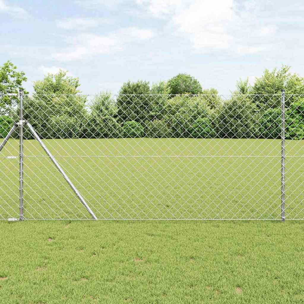 Stup za ogradu Srebrno 25 x 1,2 m (60 x 60 mm mreža) Čelik