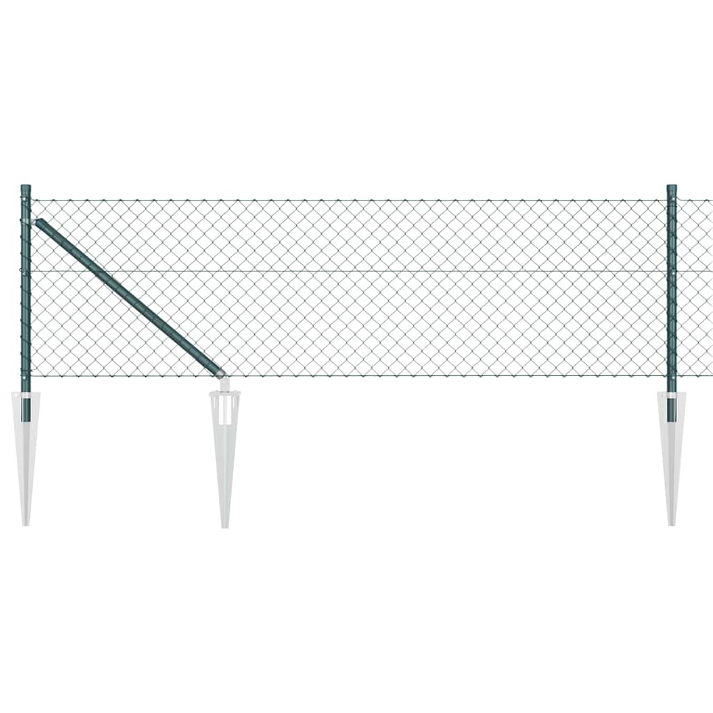 Stup za ogradu Zelena 10 x 0,4 m (mreža 40 x 40 mm) Čelik i PVC