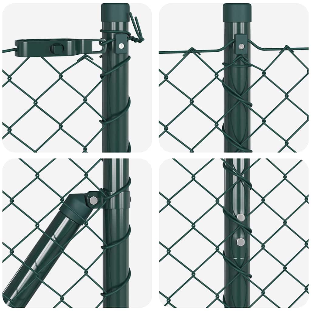 Stup za ogradu Zelena 10 x 1,4 m (40 x 40 mm mreža) Čelik i PVC