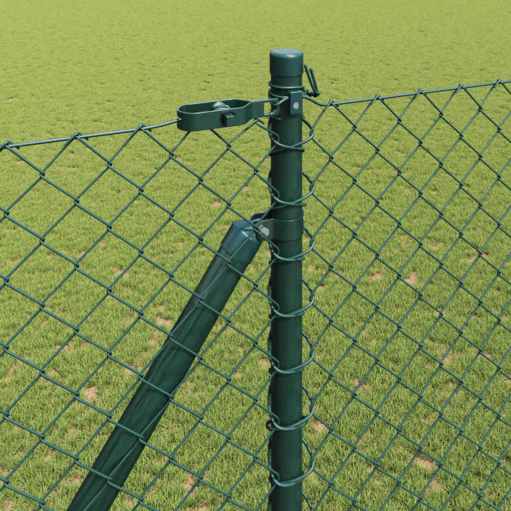 Stup za ogradu Zelena 10 x 1,5 m (60 x 60 mm mreža) Čelik i PVC