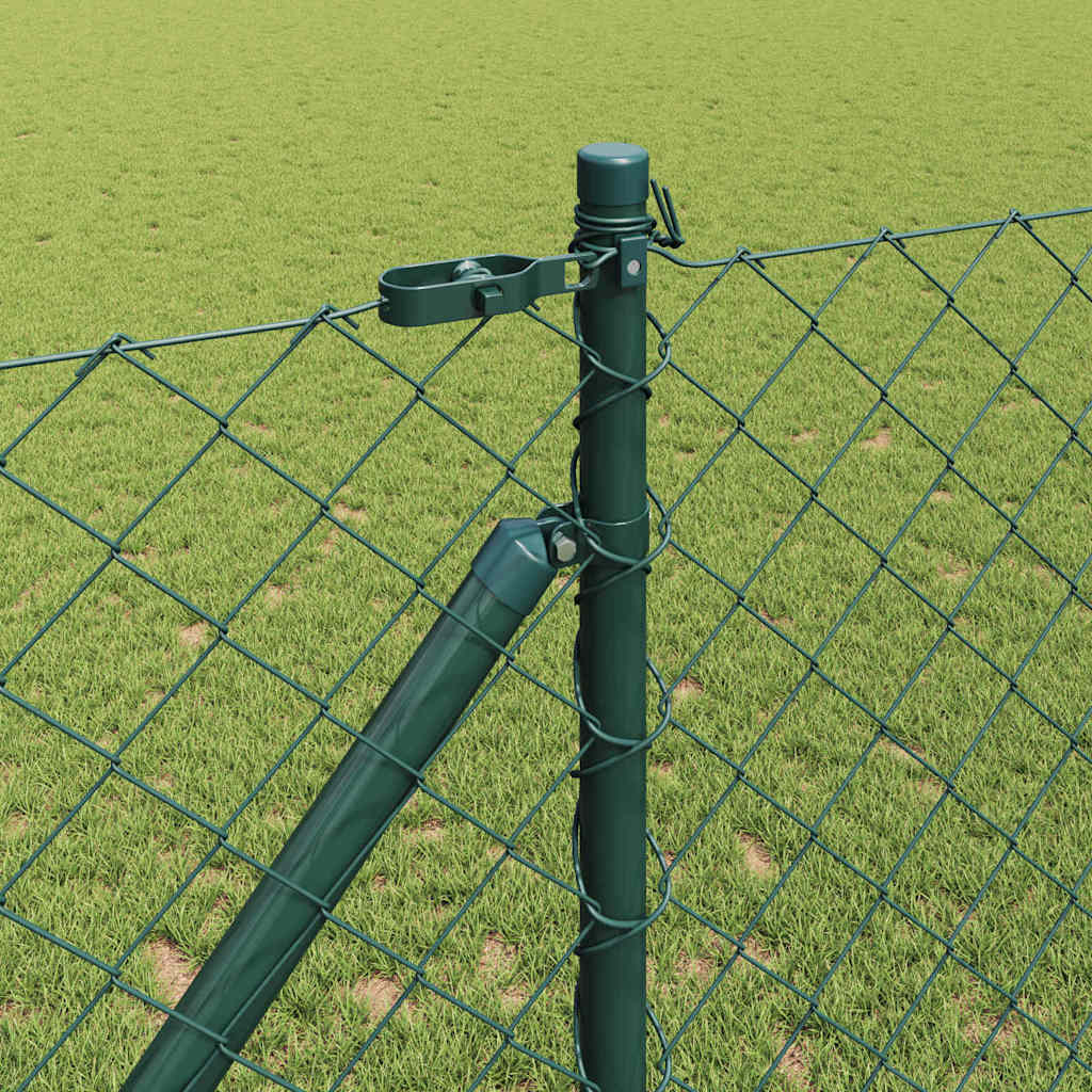 Stup za ogradu Zelena 25 x 1 m (mreža 40 x 40 mm) Čelik i PVC