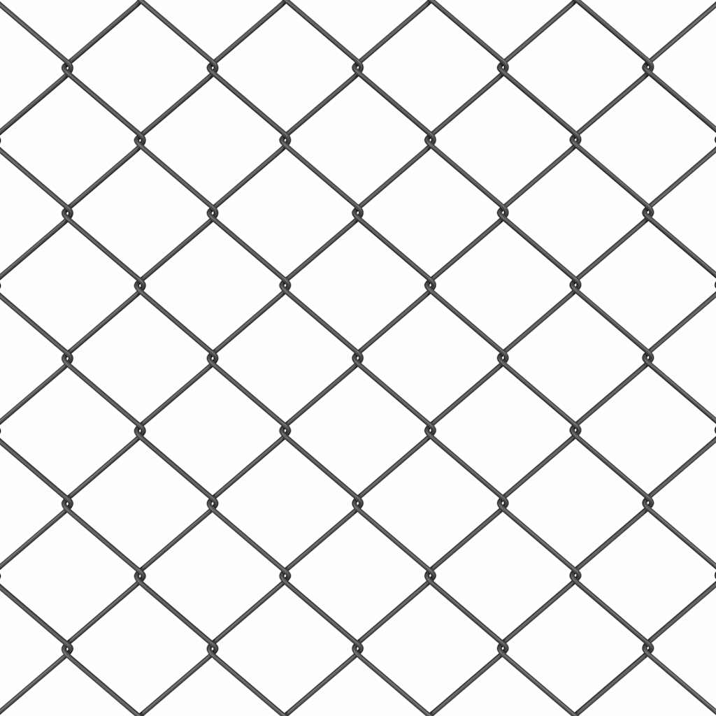 Ograda s lancima i šiljcima 10 x 1,5 m Čelik premazan PVC-om