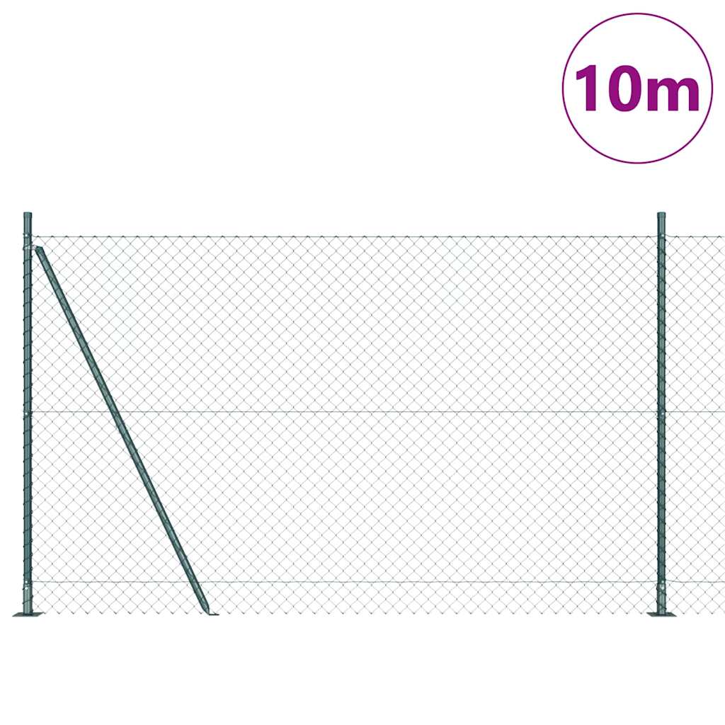 Zavareno žičano ogradno mreža s betonskom podlogom 10 x 1,6 m