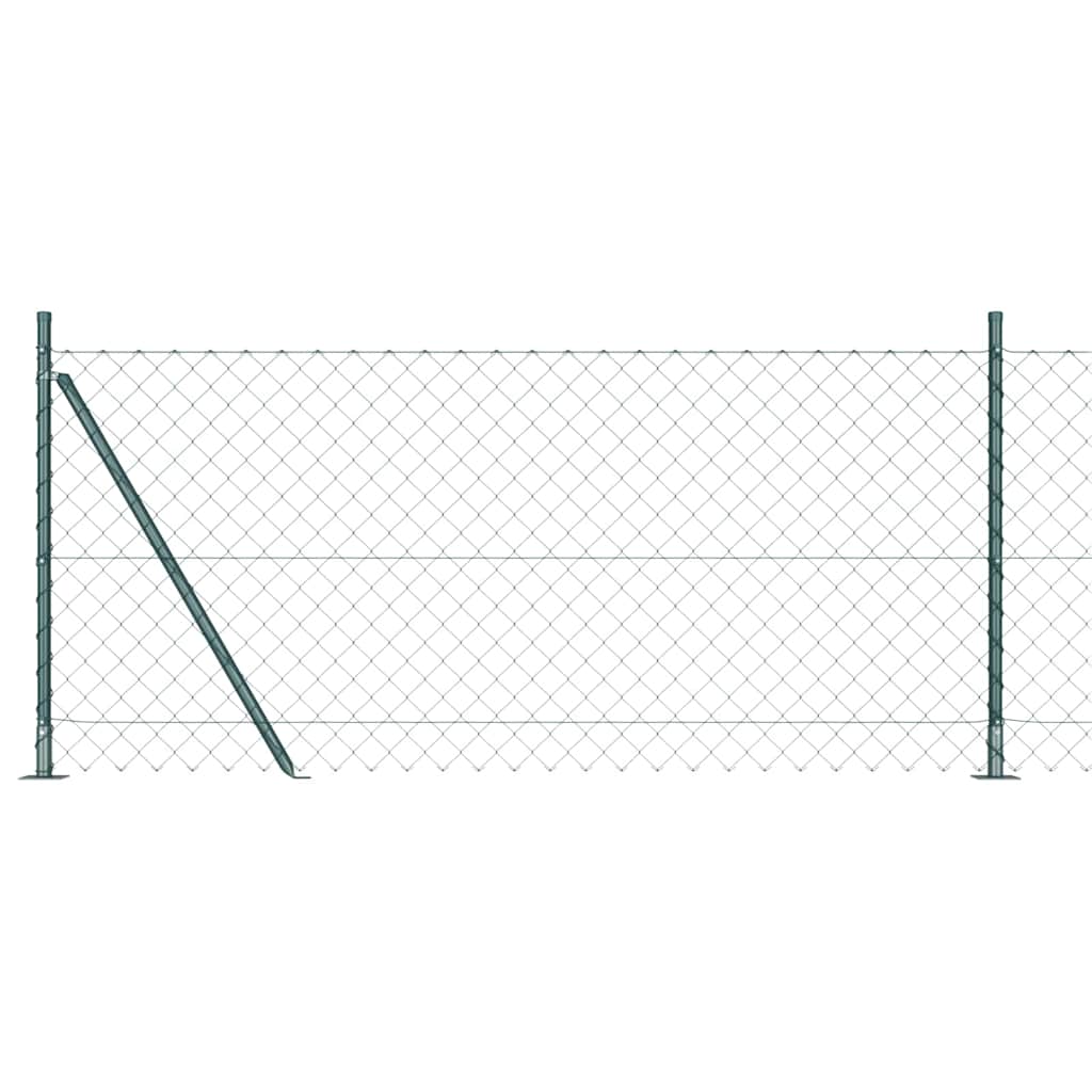 Stup za ogradu Zelena 10 x 0,8 m (60 x 60 mm mreža) Čelik i PVC
