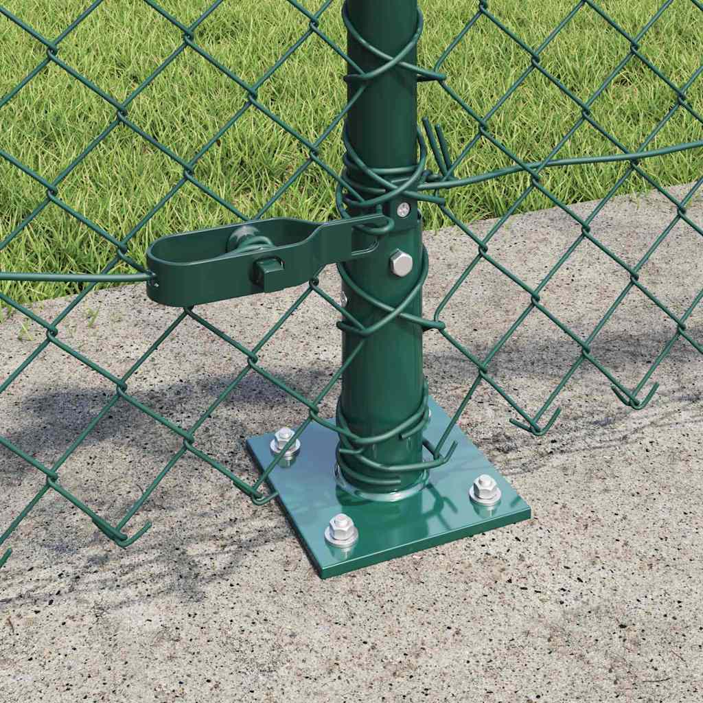 Ograde od lanca s betonskom podlogom 25 x 0,4 m Zelena Mreža