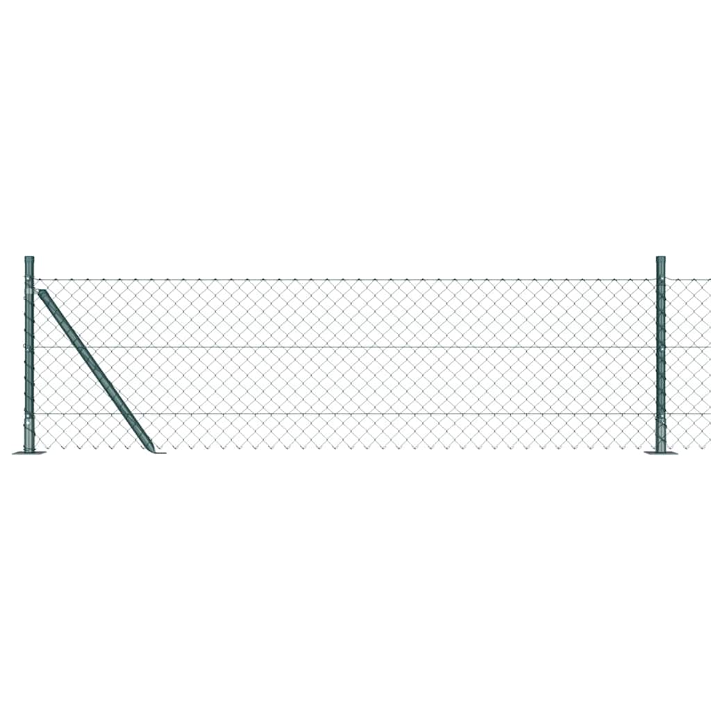 Zavareno žičano ogradno mreža s betonskom podlogom 25 x 0,6 m