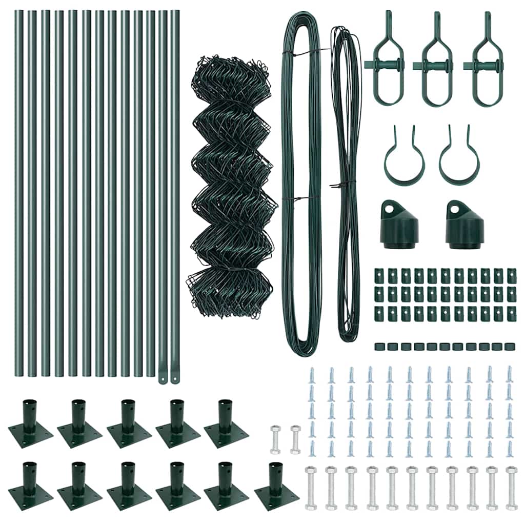 Stup za ogradu Zelena 25 x 0,6 m (mreža 60 x 60 mm) Čelik i PVC