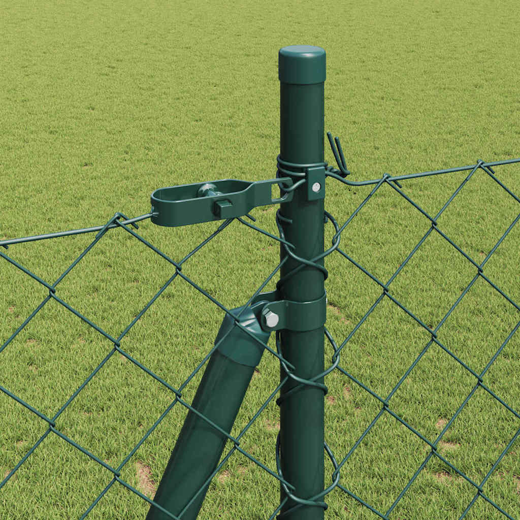 Stup za ogradu Zelena 25 x 1,4 m (60 x 60 mm mreža) Čelik i PVC