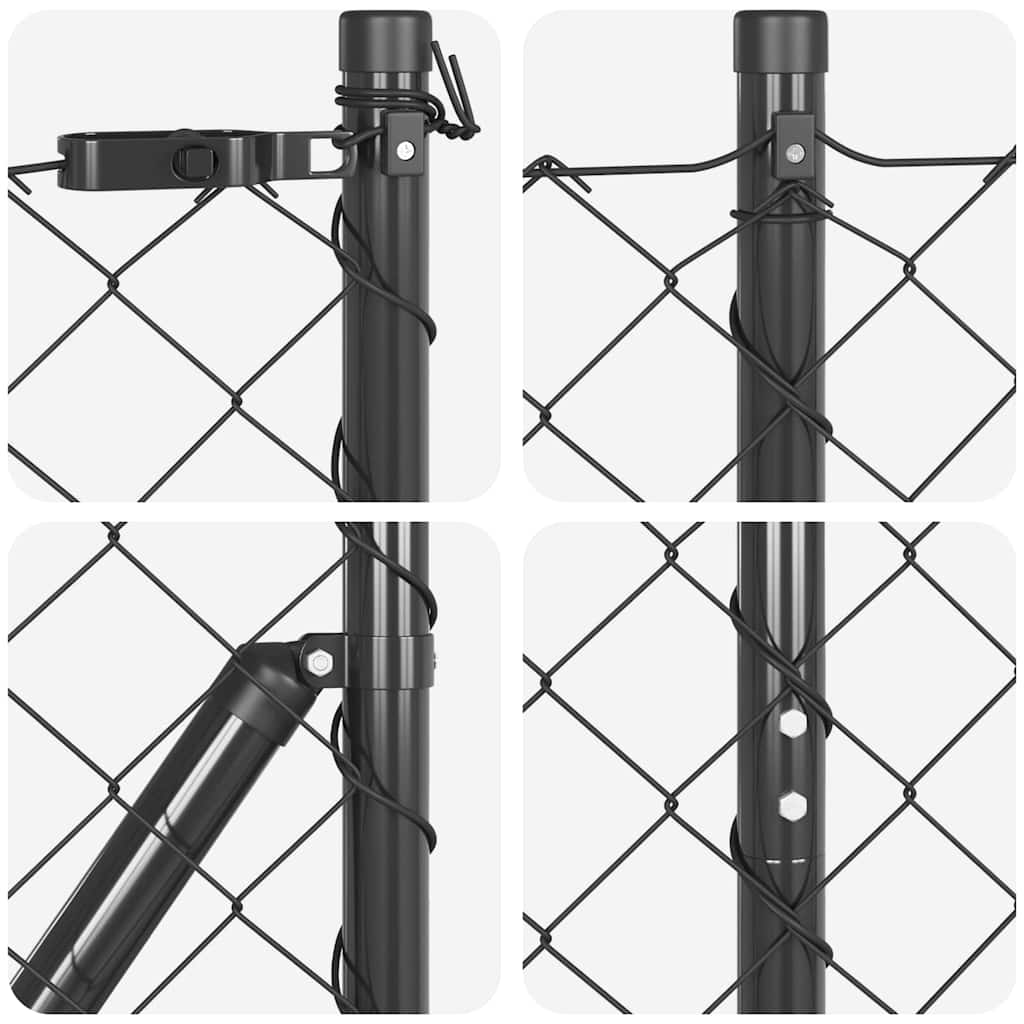 Zavareno žičano ogradno mreža s betonskom podlogom 10 x 1,6 m
