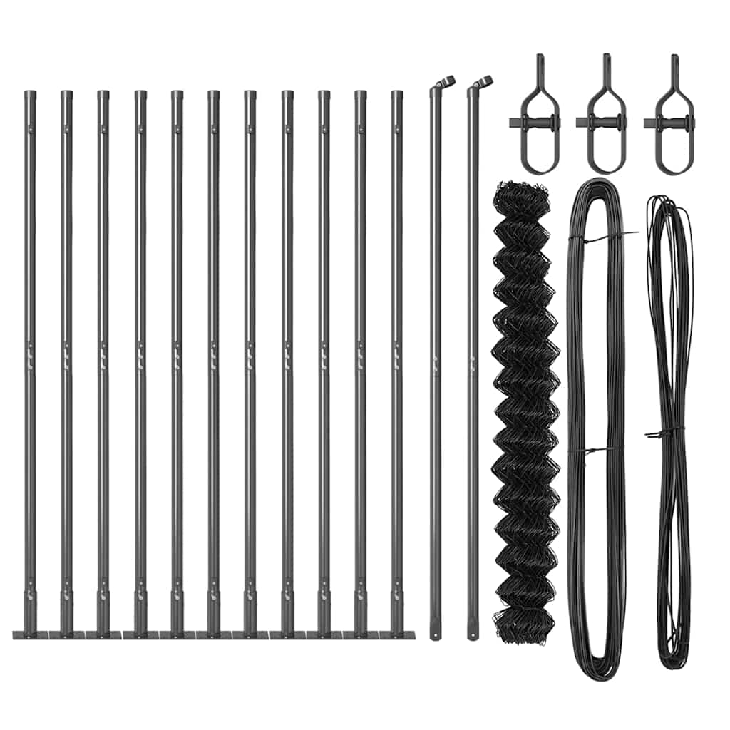 Zavareno žičano ogradno mreža s betonskom podlogom 25 x 1,5 m