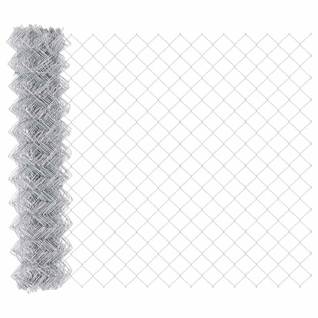 Stup za ogradu Srebrno 10 x 0,8 m (mreža 40 x 40 mm) Čelik
