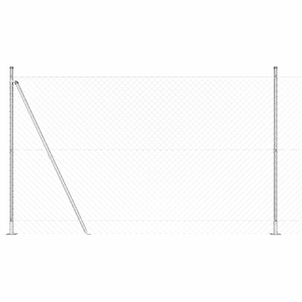 Stup za ogradu Srebrno 10 x 1,4 m (40 x 40 mm mreža) Čelik