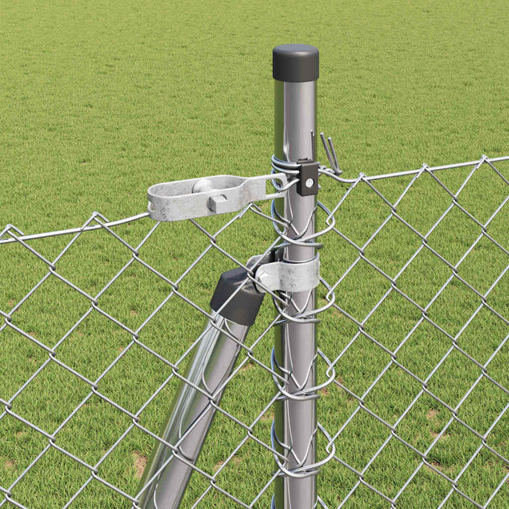 Stup za ogradu Srebrno 10 x 1,5 m (40 x 40 mm mreža) Čelik