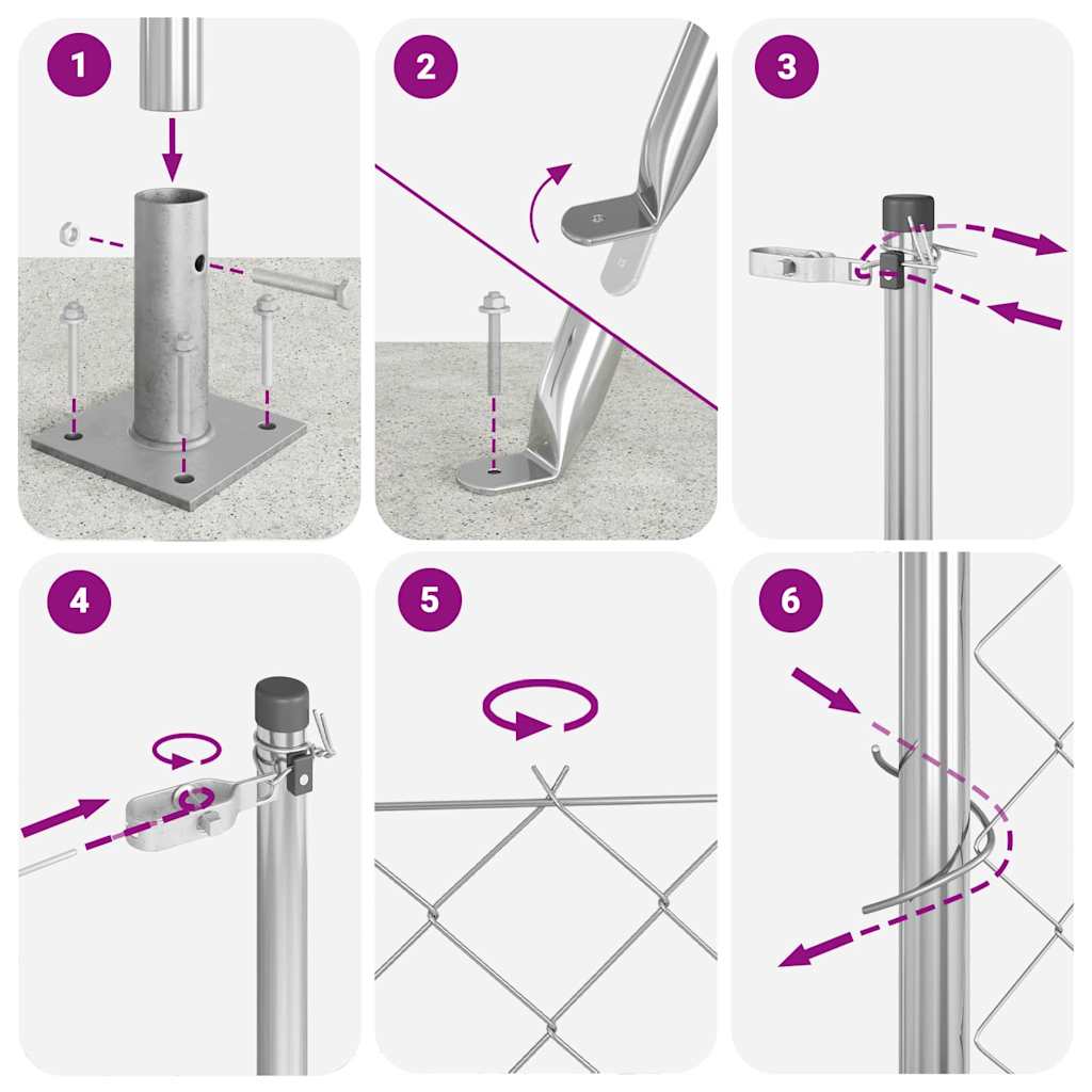 Zavareno žičano ogradno mreža s betonskom podlogom 25 x 0,6 m