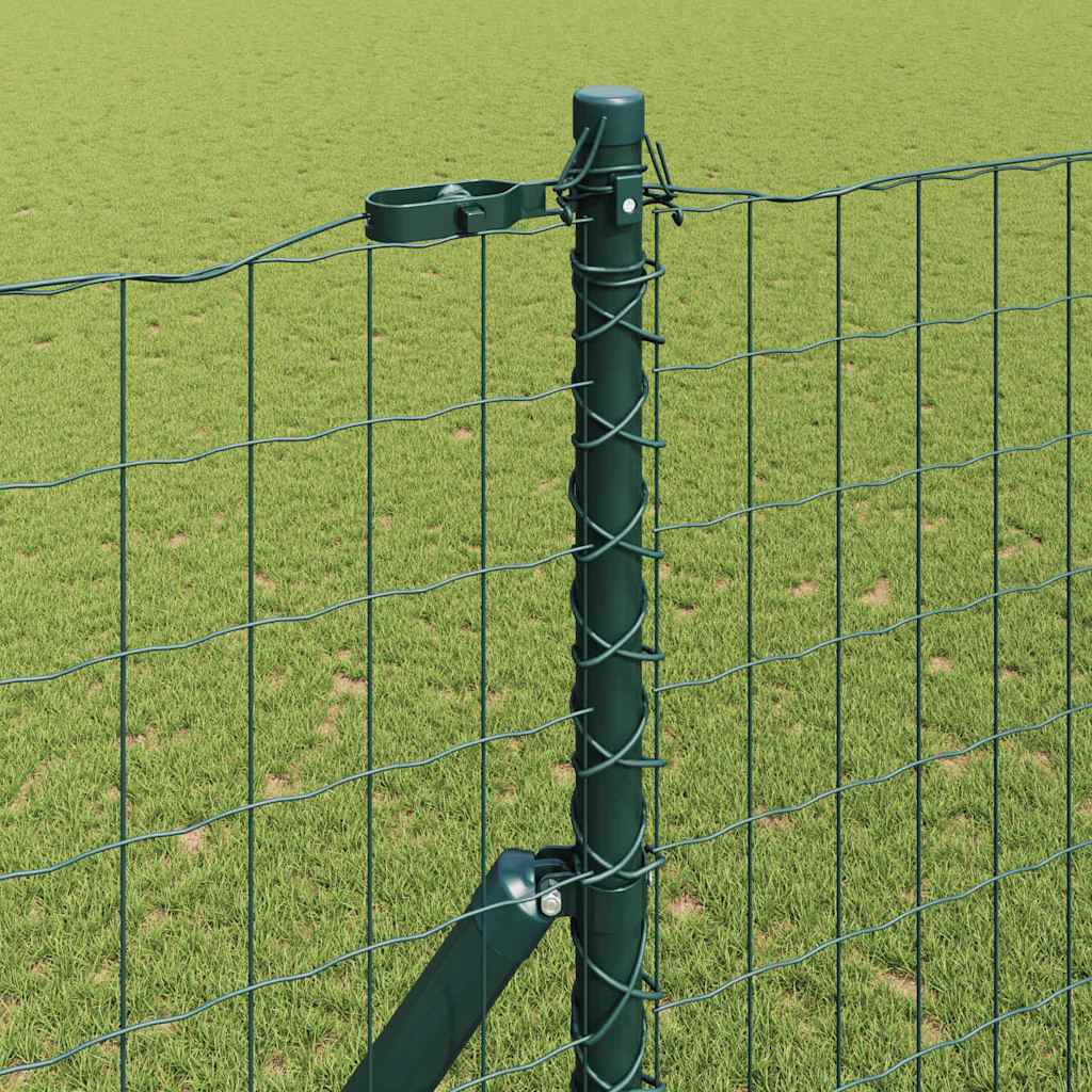 Euro Ograđivanje Ukop 10 x 1,6 m Čelik premazan PVC-om Zelena
