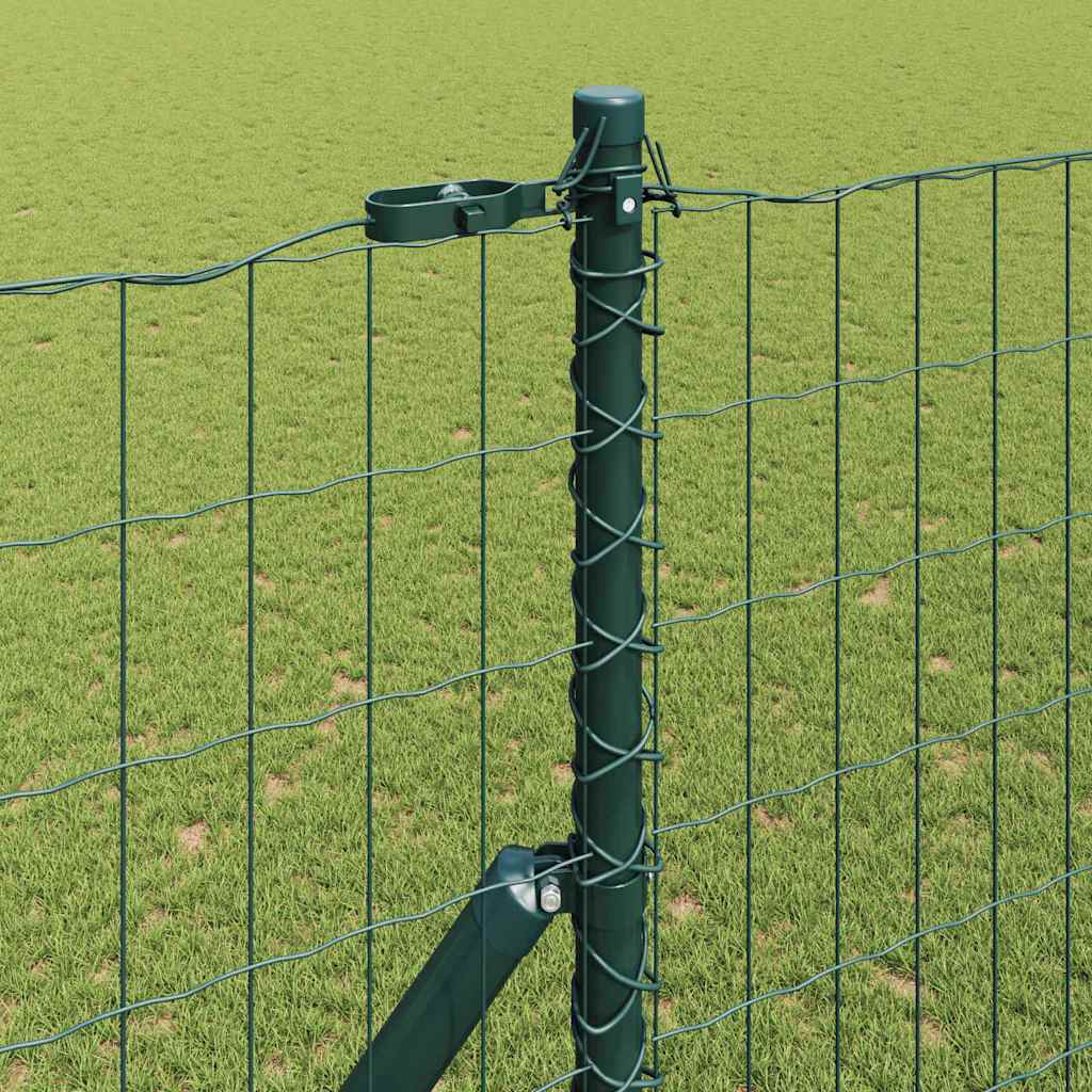 Euro Ograđivanje Ukop 10 x 1,5 m Čelik premazan PVC-om Zelena