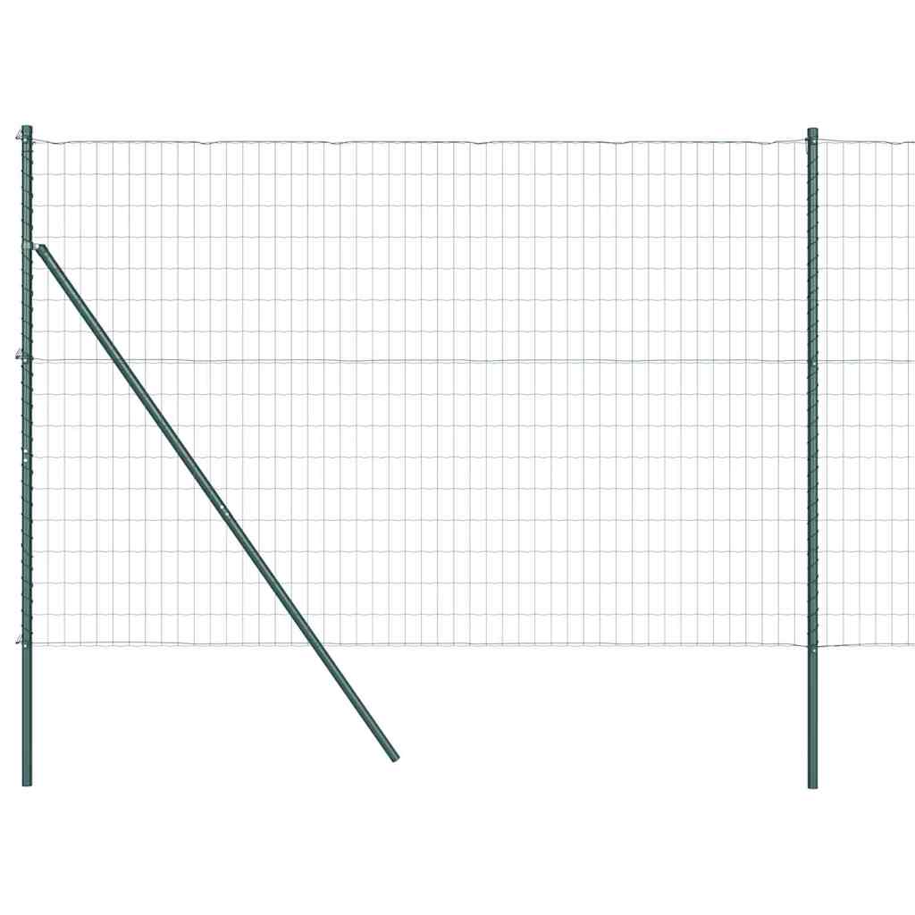 Euro Ograđivanje Ukop 10 x 1,5 m Čelik premazan PVC-om Zelena