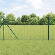 Euro Ograđivanje Ukop 25 x 1,2 m Čelik premazan PVC-om Zelena