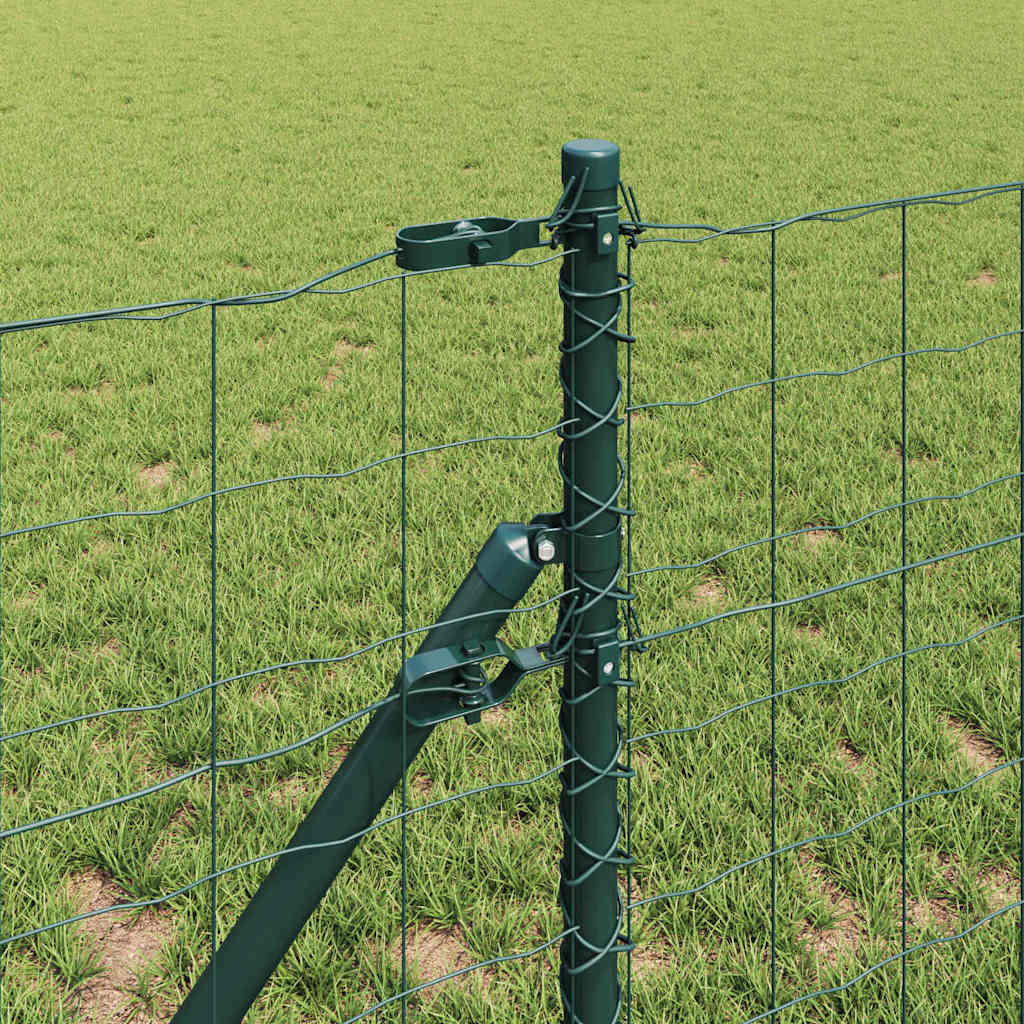 Euro Ograđivanje Ukop 25 x 0,6 m Čelik premazan PVC-om Zelena