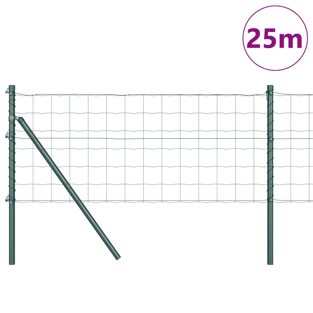 Euro Ograđivanje Ukop 25 x 0,6 m Čelik premazan PVC-om Zelena