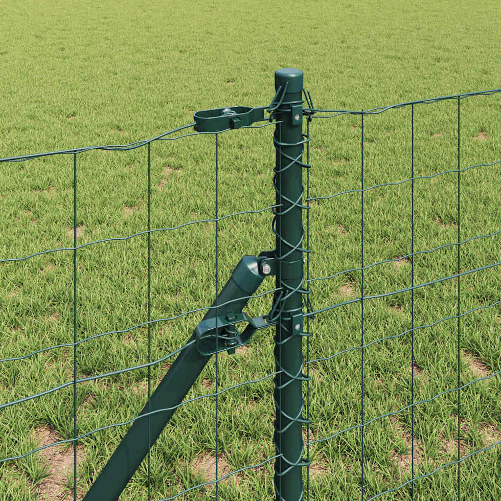 Euro Ograđivanje Ukop 50 x 0,4 m Čelik premazan PVC-om Zelena