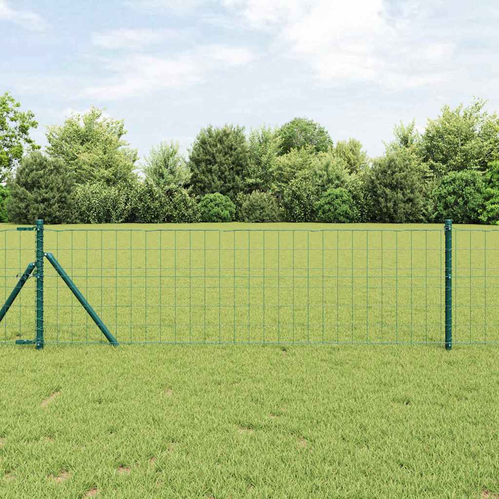 Euro Ograđivanje Ukop 50 x 0,4 m Čelik premazan PVC-om Zelena