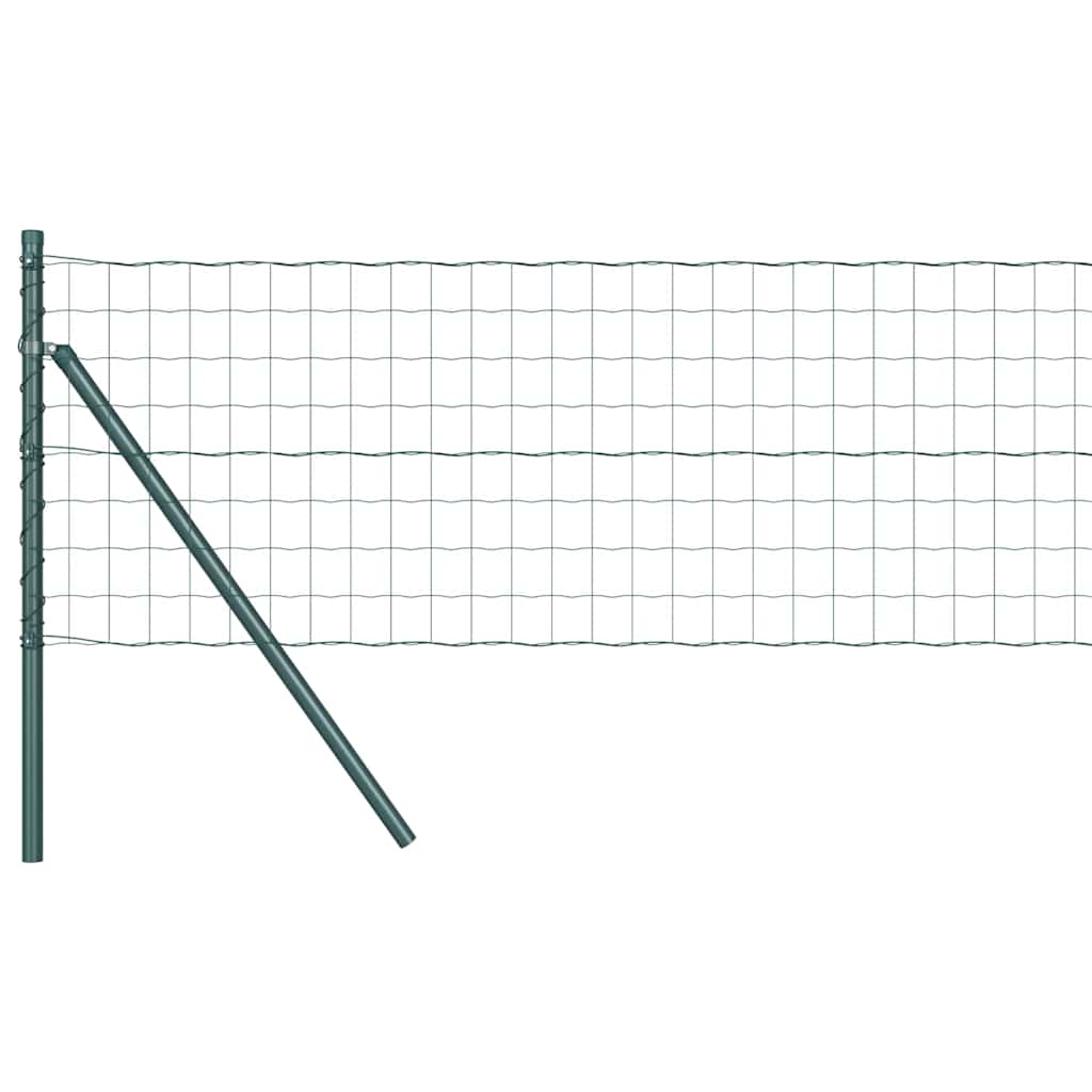 Euro Ograđivanje Ukop 10 x 0,8 m Čelik premazan PVC-om Zelena