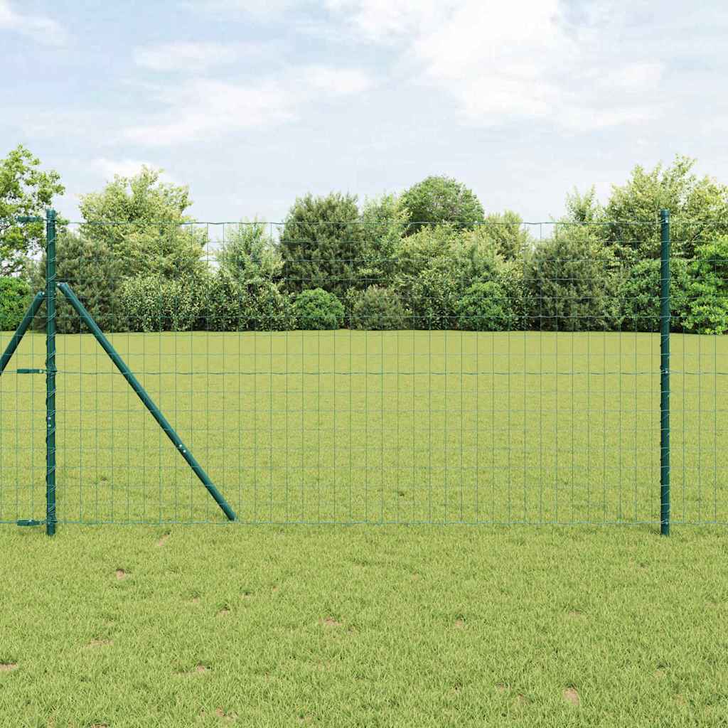 Euro Ograđivanje Ukop 25 x 1,2 m Čelik premazan PVC-om Zelena