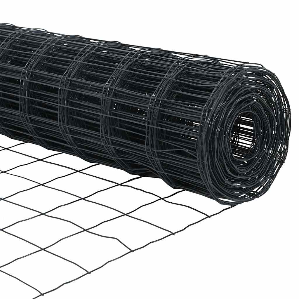 Euro Ograđivanje Ukop 10 x 0,4 m Čelik premazan PVC-om Siva