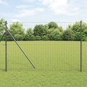 Euro Ograđivanje Ukop 10 x 1,5 m Čelik premazan PVC-om Siva