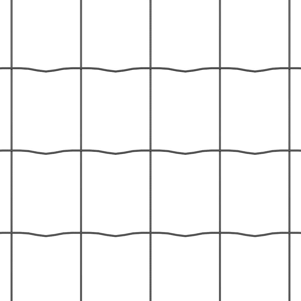 Euro Ograđivanje Ukop 25 x 1,2 m Čelik premazan PVC-om Siva