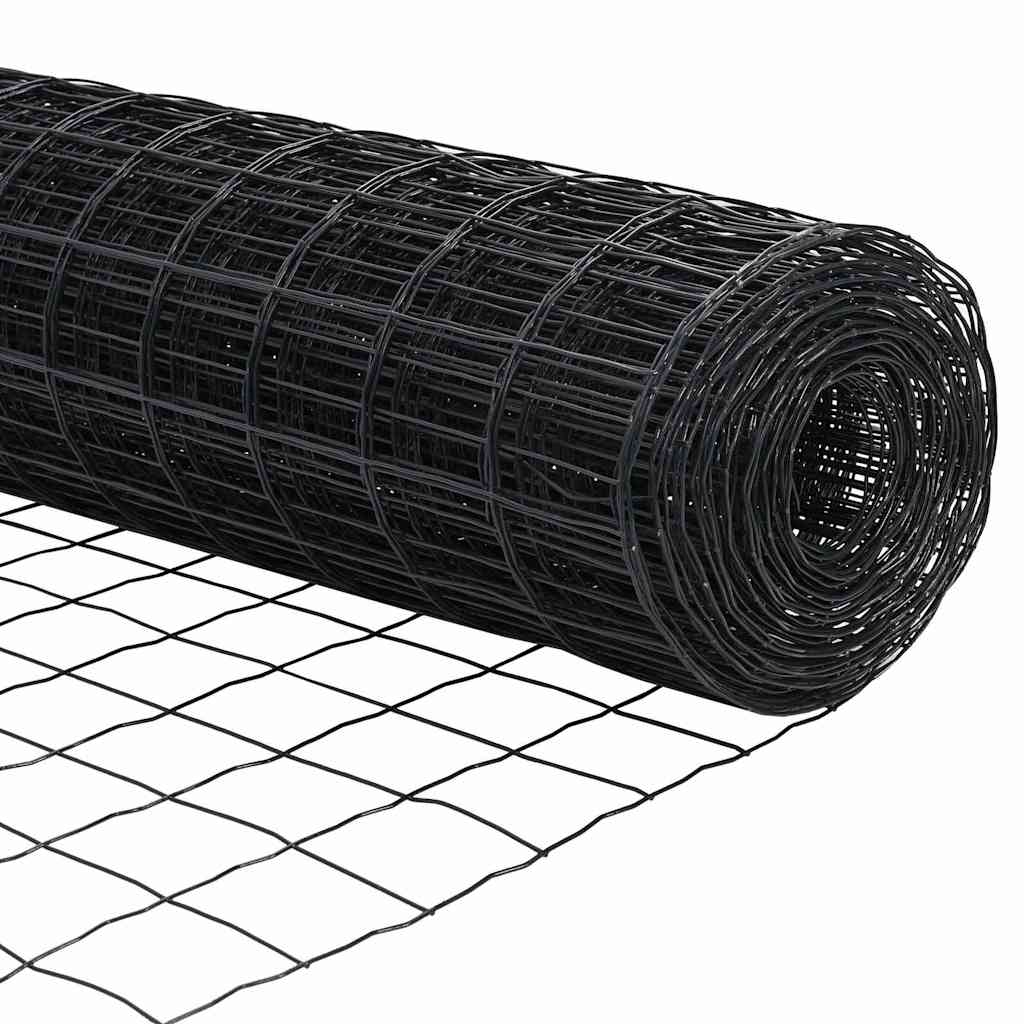 Euro Ograđivanje Ukop 25 x 1,2 m Čelik premazan PVC-om Siva
