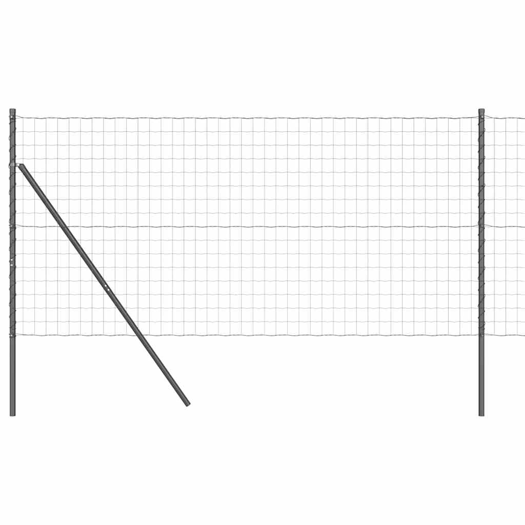 Euro Ograđivanje Ukop 25 x 1,2 m Čelik premazan PVC-om Siva