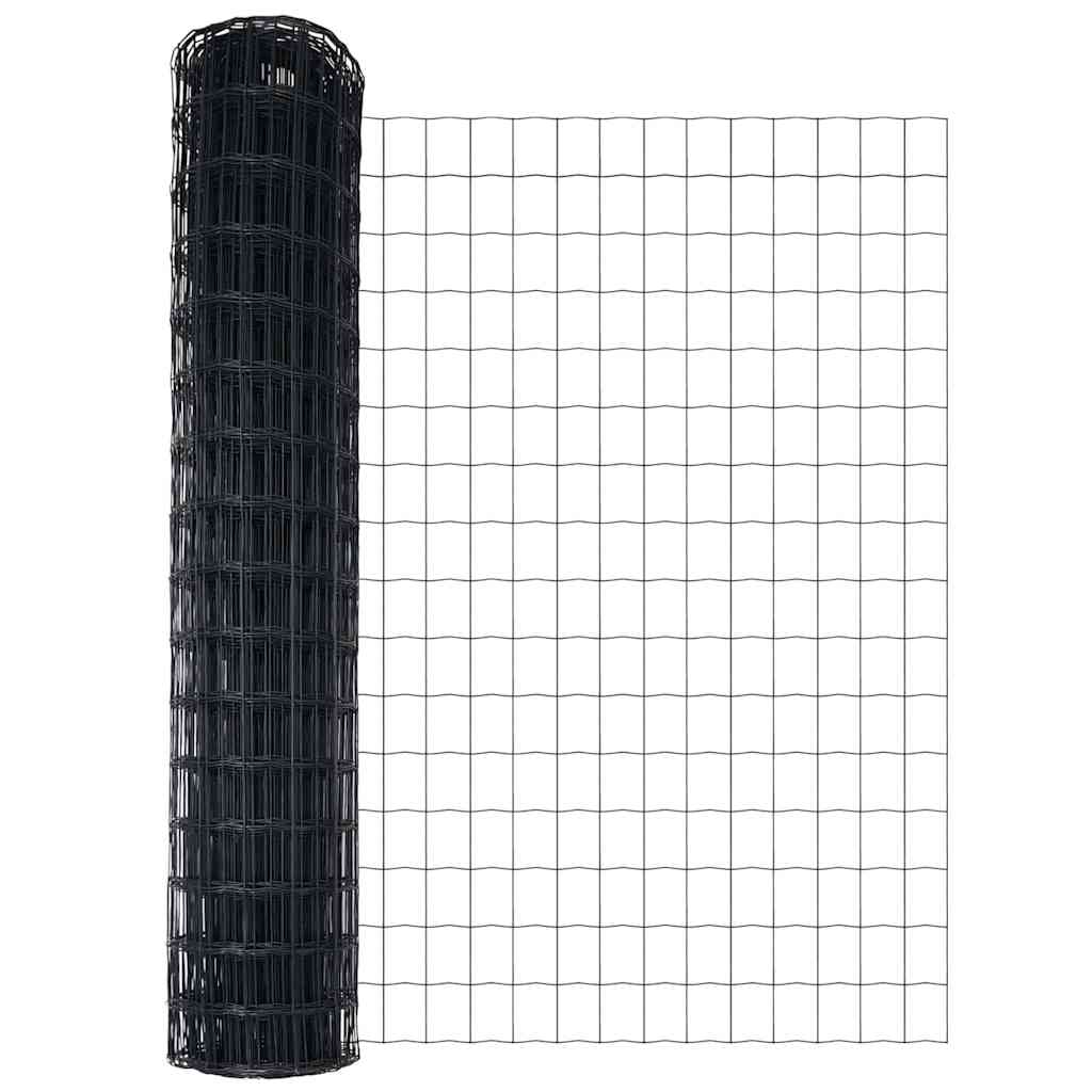 Euro Ograđivanje Ukop 25 x 1,2 m Čelik premazan PVC-om Siva