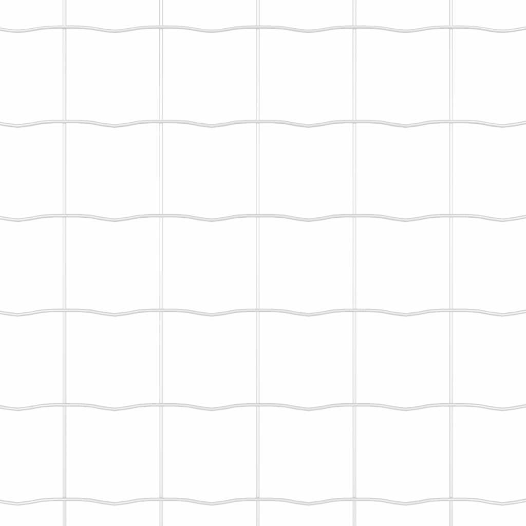 Ograda s postovima Srebrno 0,8 x 10 m Čelik i PVC