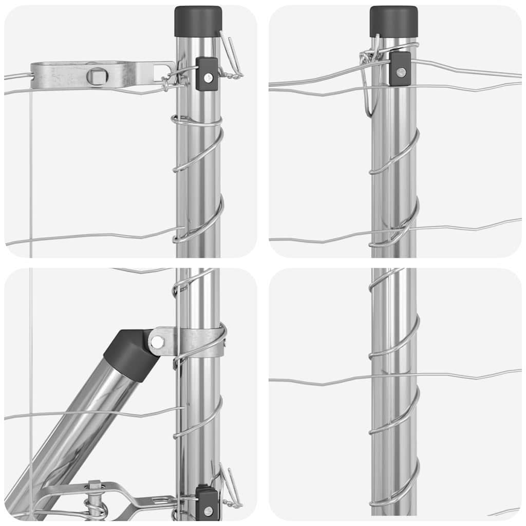 Temeljna zavarena žičana ograda 25 x 0,6 m (Š x V)