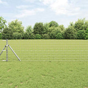 Vanjska Euro ograda za fiksiranje u tlo 10 x 0,6 m Srebrna