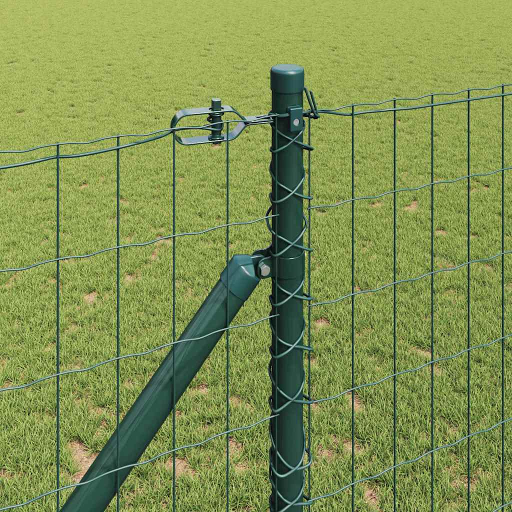 Euro ograda s špicama 10 x 1,4 m Čelik premazan PVC-om Zelena