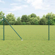 Euro ograda s špicama 10 x 1,4 m Čelik premazan PVC-om Zelena