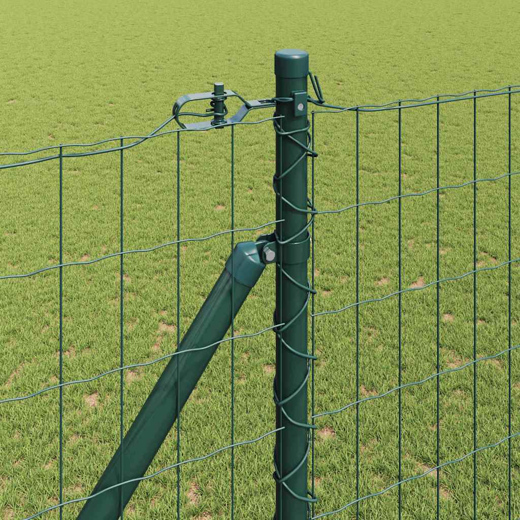 Euro ograda s špicama 10 x 1,6 m Čelik premazan PVC-om Zelena