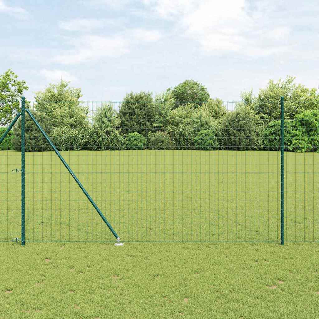 Euro ograda s špicama 10 x 1,6 m Čelik premazan PVC-om Zelena