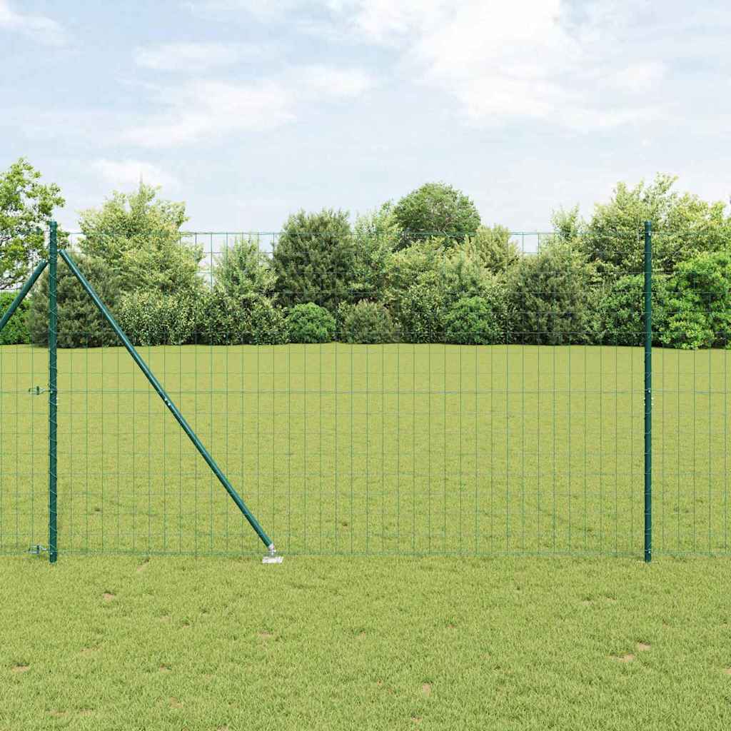 Euro ograda s špicama 10 x 1,6 m Čelik premazan PVC-om Zelena