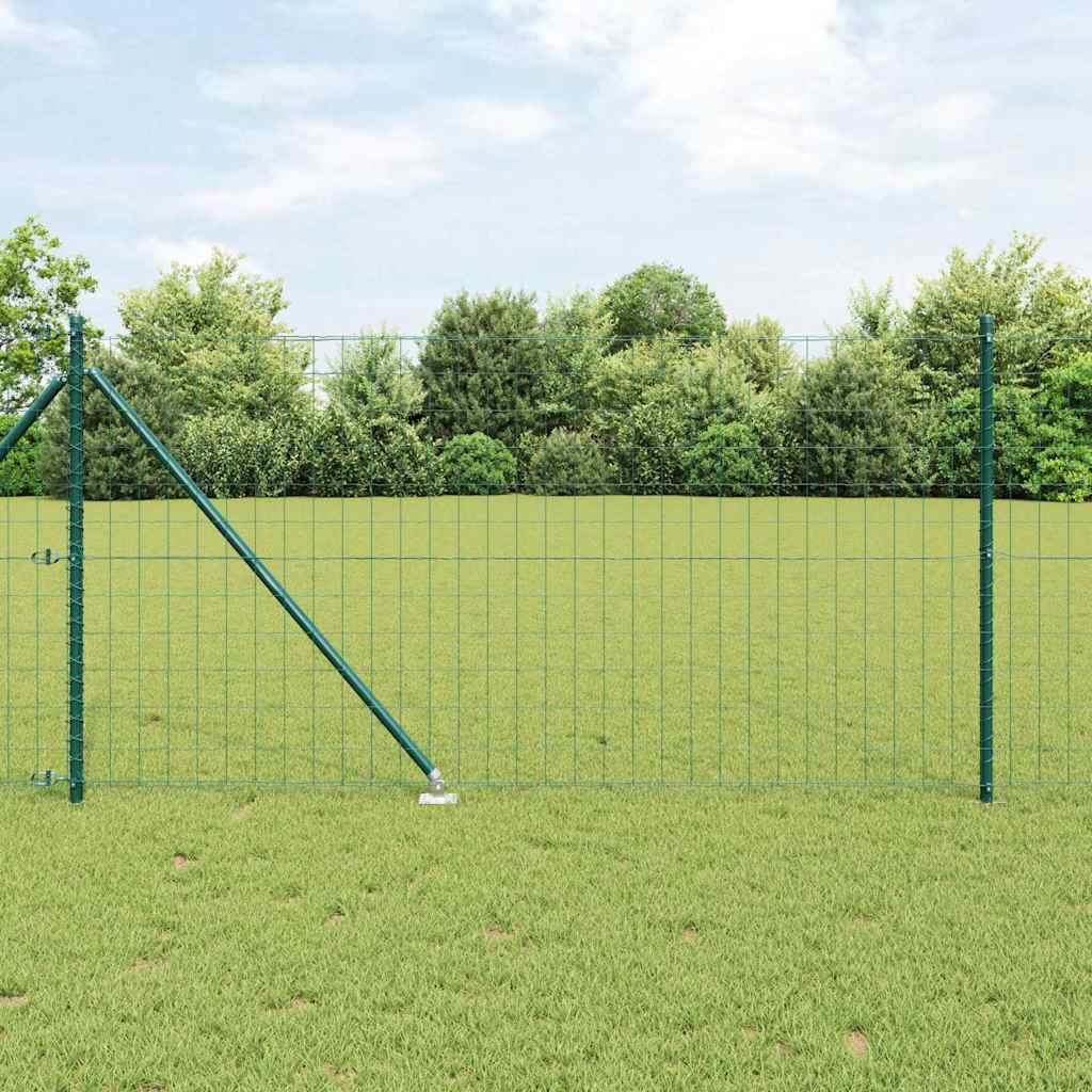 Euro ograda s špicama 25 x 1 m Čelik premazan PVC-om Zelena