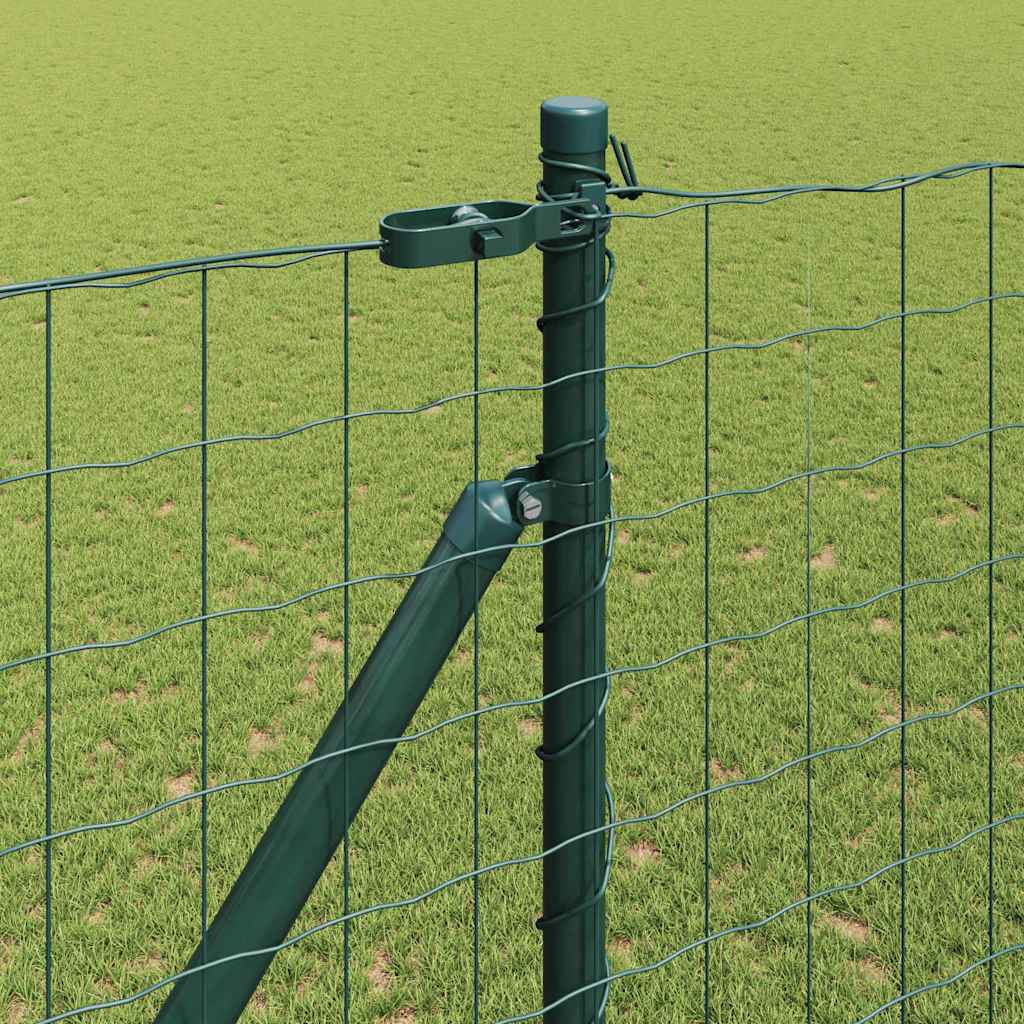 Euro ograda s špicama 10 x 1,5 m Čelik premazan PVC-om Zelena