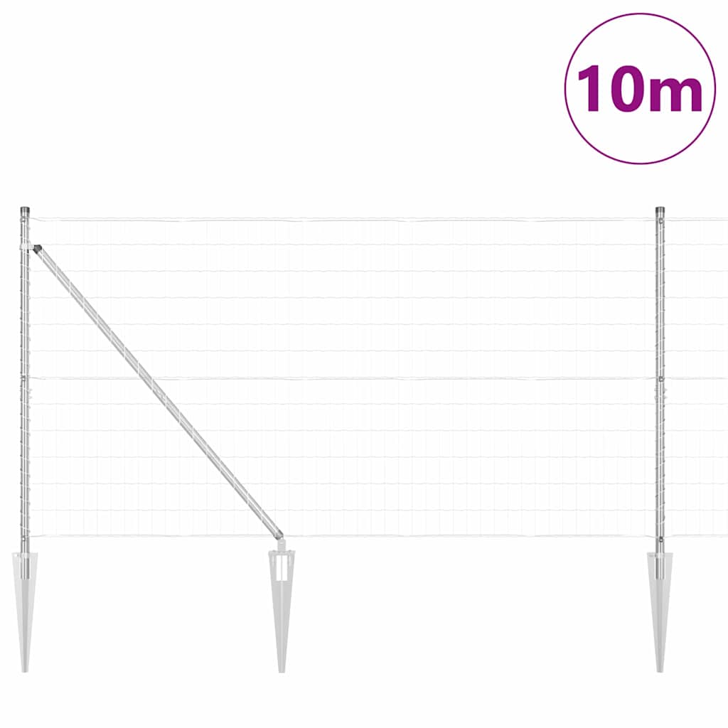 Zavareno žičano ograđivanje s bodljama 10 x 1,4 m (Š x V)