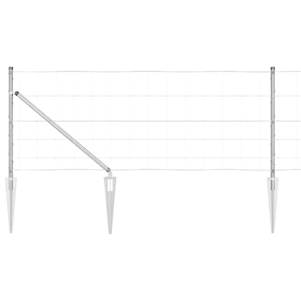 Stup za ogradu Galvanizirano 25 x 0,8 m Čelik
