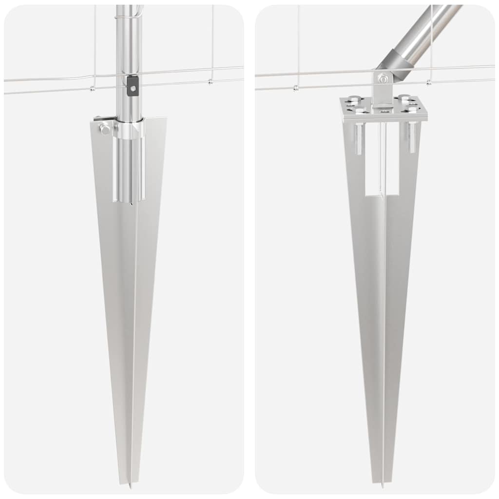 Stup za ogradu Galvanizirano 25 x 0,8 m Čelik