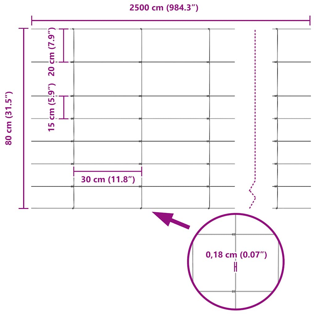 Stup za ogradu Galvanizirano 25 x 0,8 m Čelik